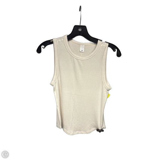 Athletic Tank Top By Lululemon In Cream, Size: 6