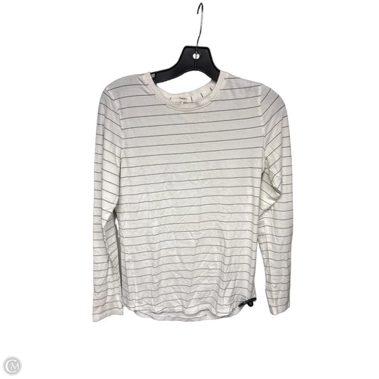 Athletic Top Long Sleeve Crewneck By Lululemon In Striped Pattern, Size: 4