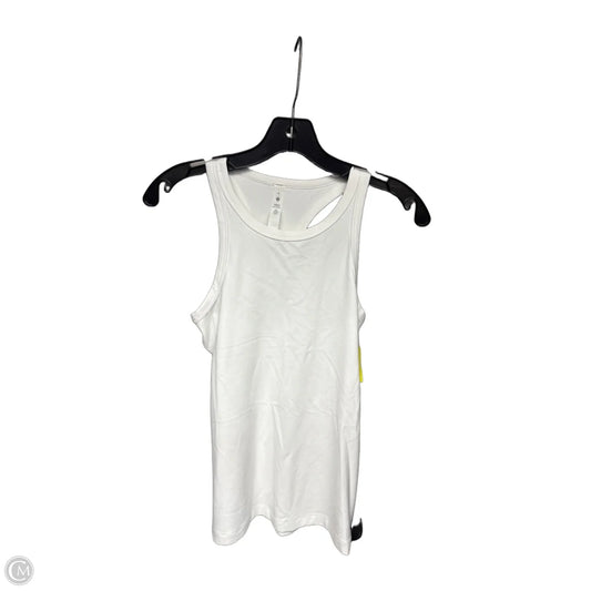 Athletic Tank Top By Lululemon In White, Size: 6