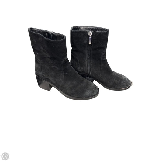 Boots Ankle Heels By Aquatalia In Black, Size: 5