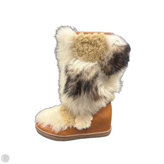 Boots Designer By Coach In Brown, Size: 5