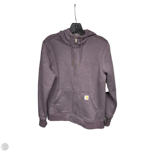 Sweatshirt Hoodie By Carhartt In Purple, Size: S
