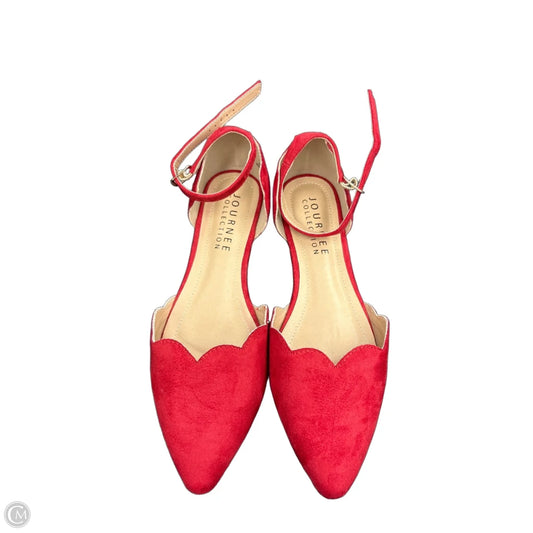 Shoes Flats By Journee In Red, Size: 9