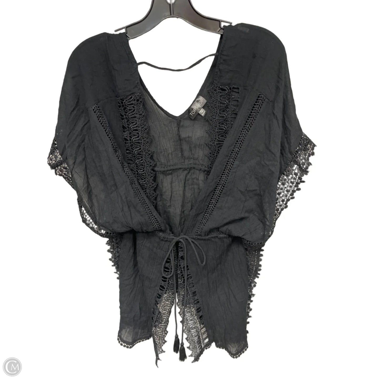 Swimwear Cover-up By Topshop In Black, Size: S