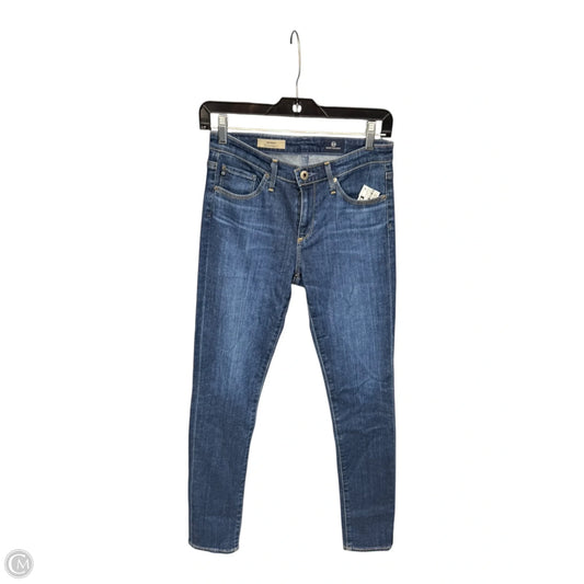 Jeans Skinny By Ag Jeans In Blue Denim, Size: 2