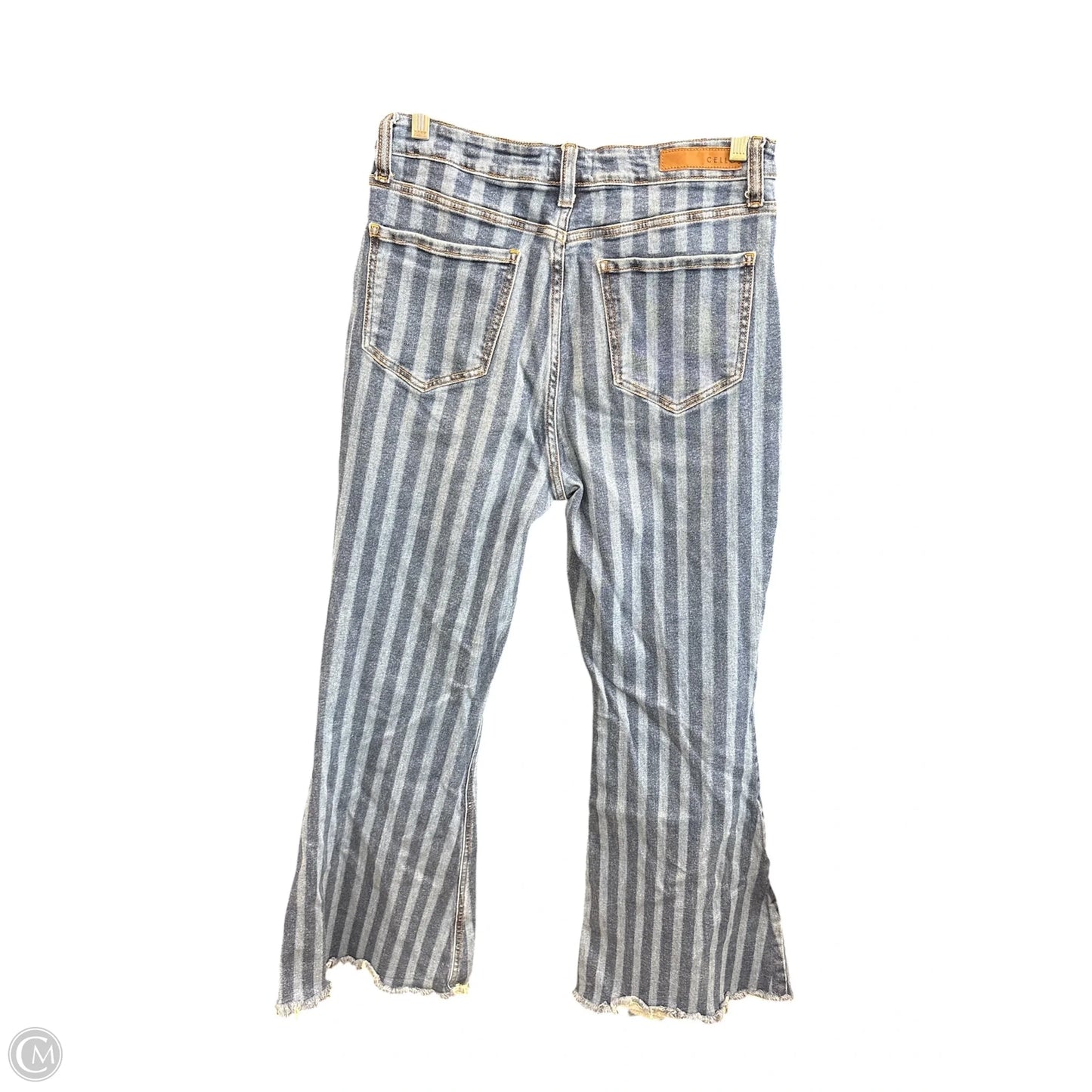 Jeans Flared By Cello In Blue Denim, Size: 13