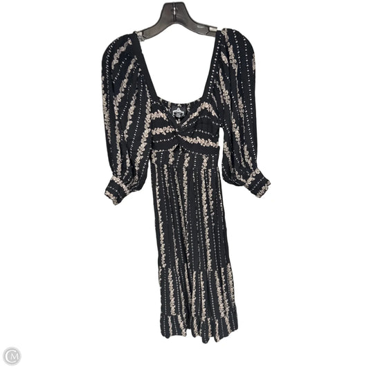 Dress Casual Maxi By Angie In Black & Cream, Size: S