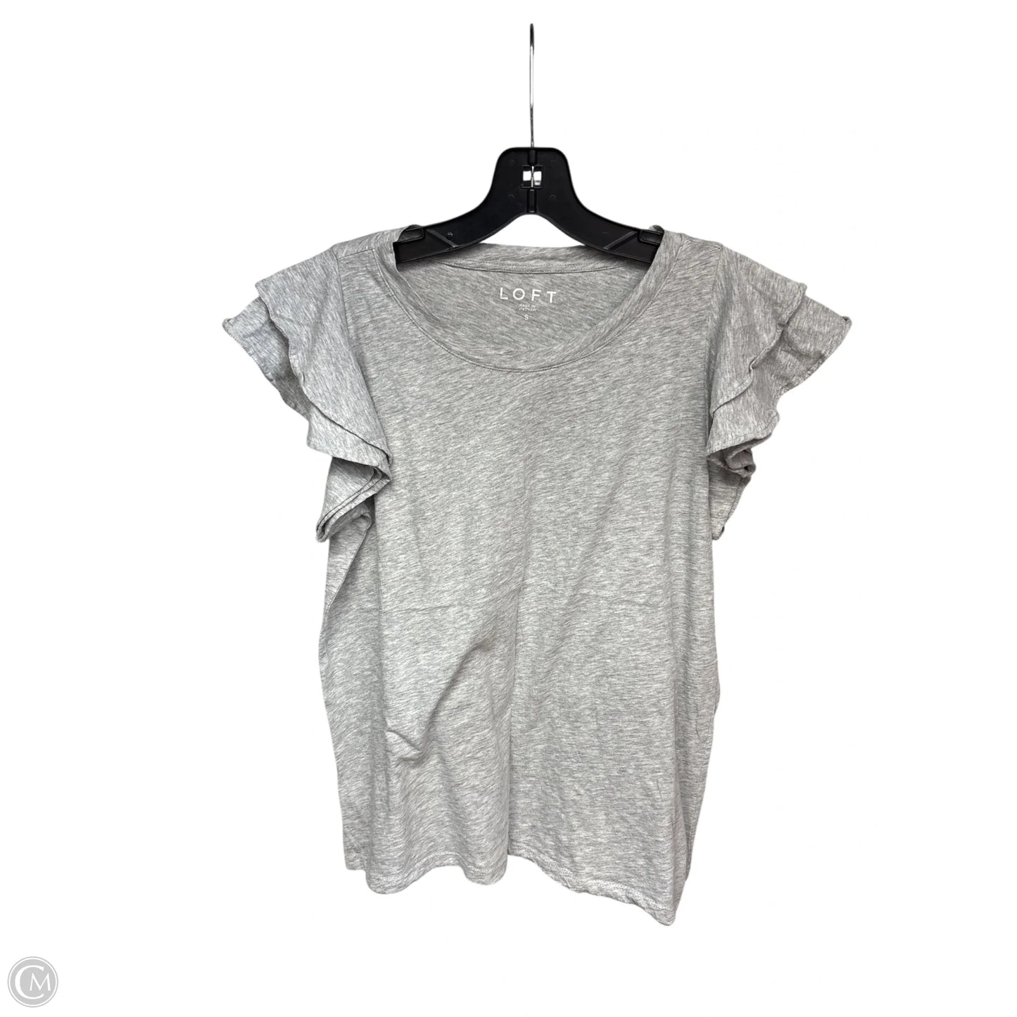 Top Sleeveless By Loft In Grey, Size: S