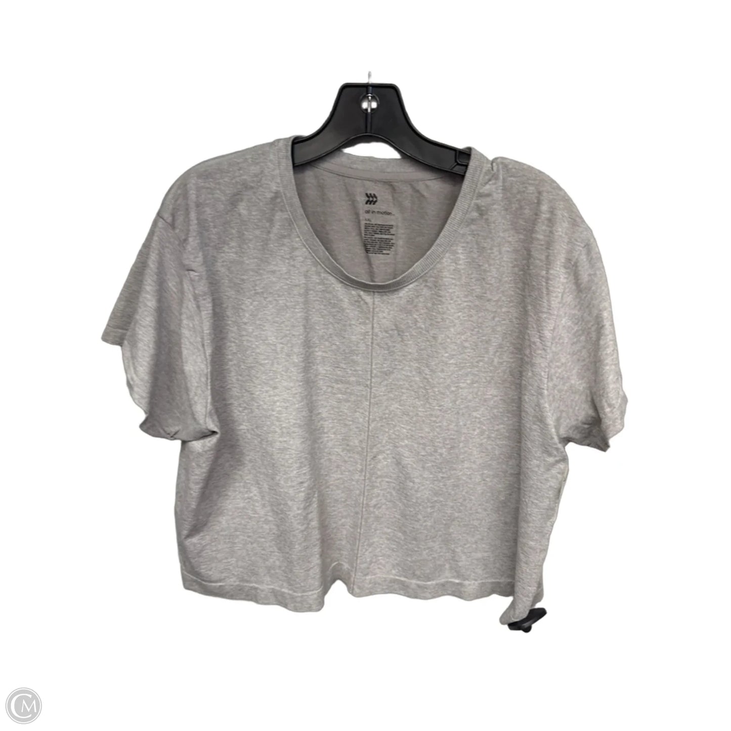 Athletic Top Short Sleeve By All In Motion In Grey, Size: Xxl