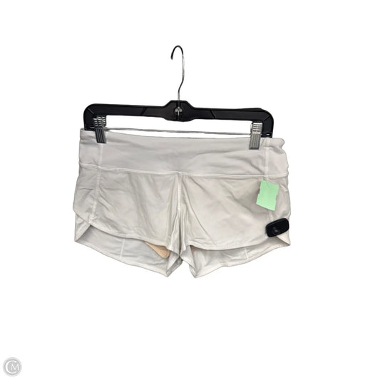 Athletic Shorts By Lululemon In White, Size: 6
