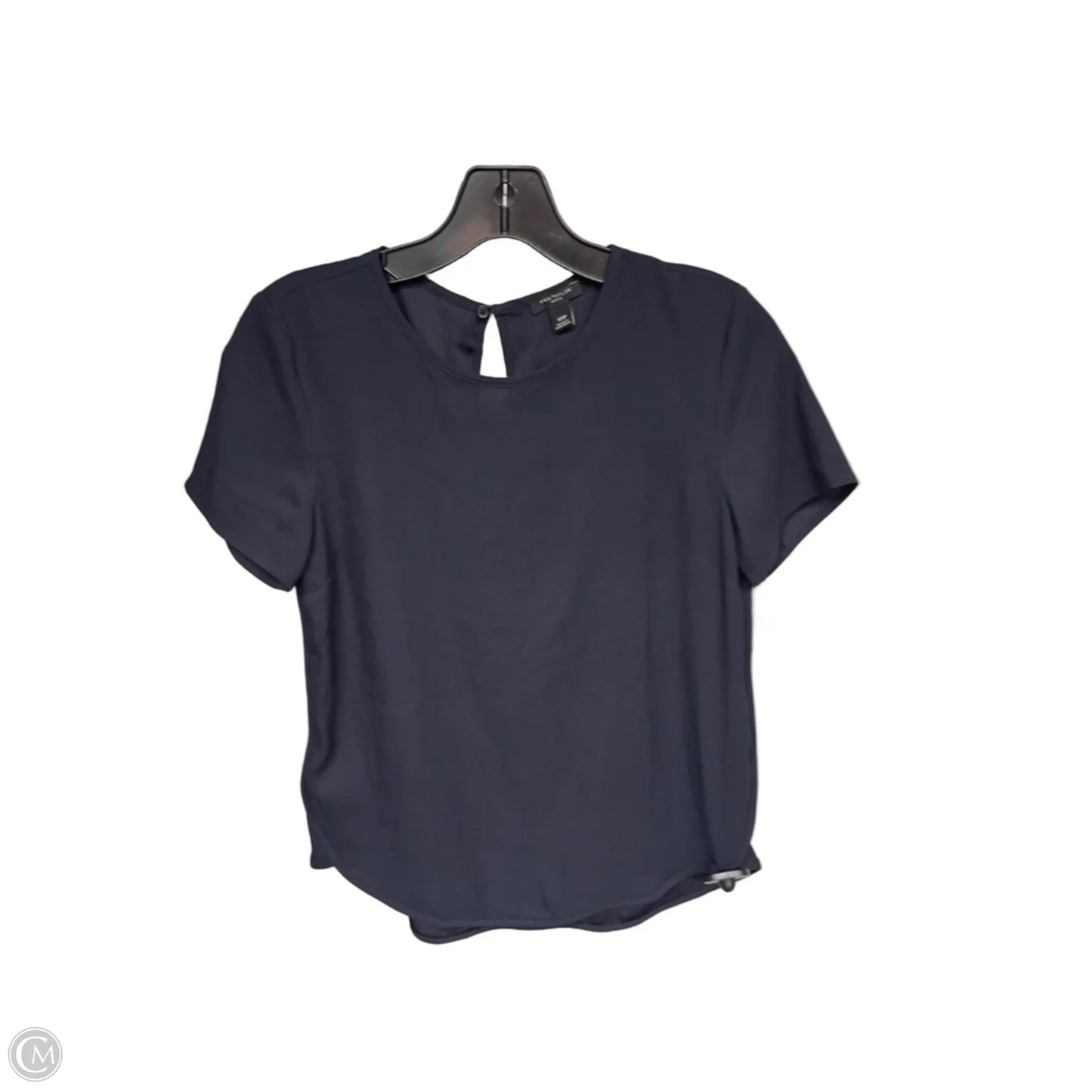 Top Short Sleeve By Ann Taylor In Navy, Size: Xsp