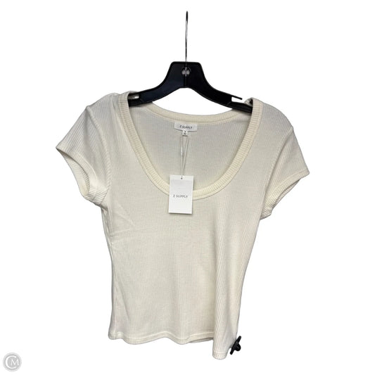 Top Short Sleeve By Z Supply In White, Size: S