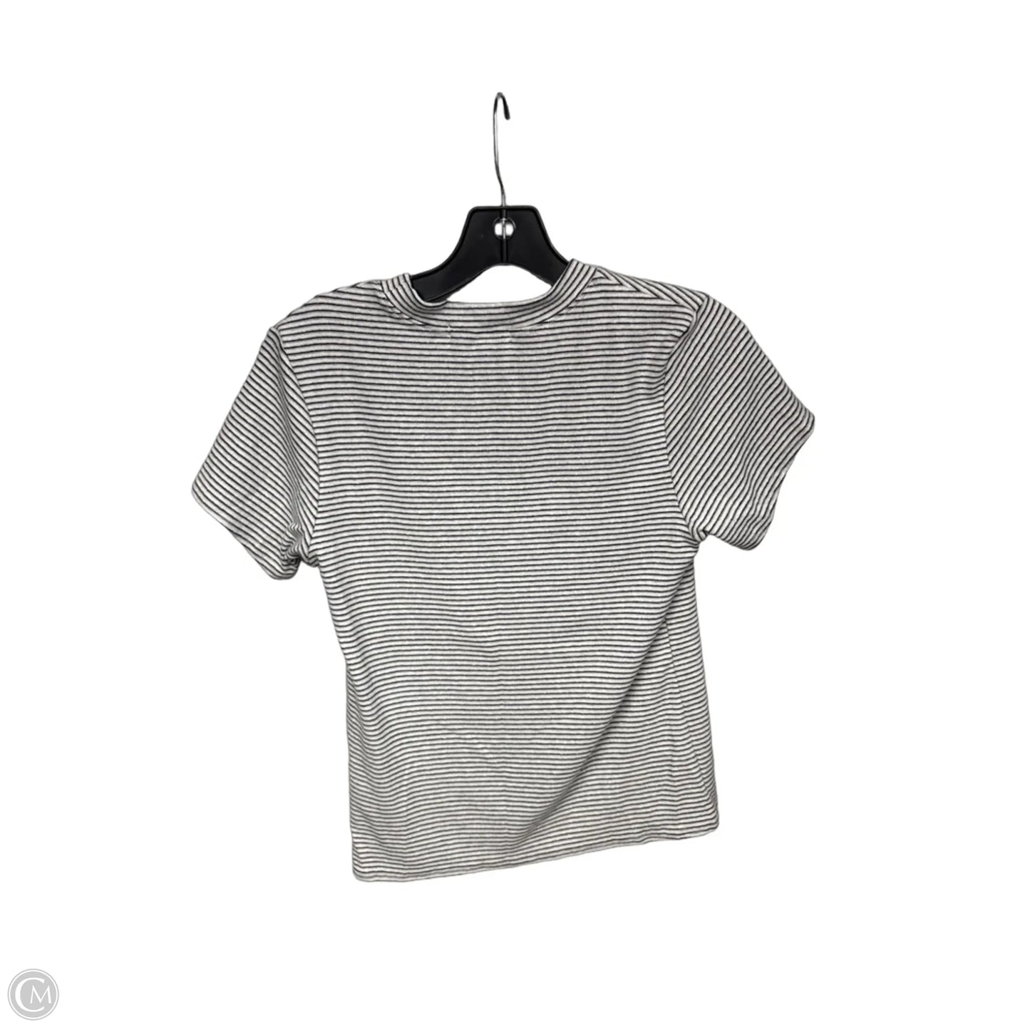 Top Short Sleeve By Cmc In Striped Pattern, Size: L