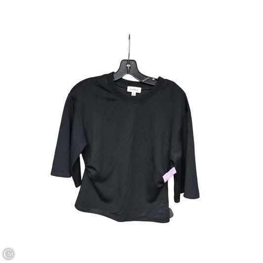 Top 3/4 Sleeve By Evereve In Black, Size: S