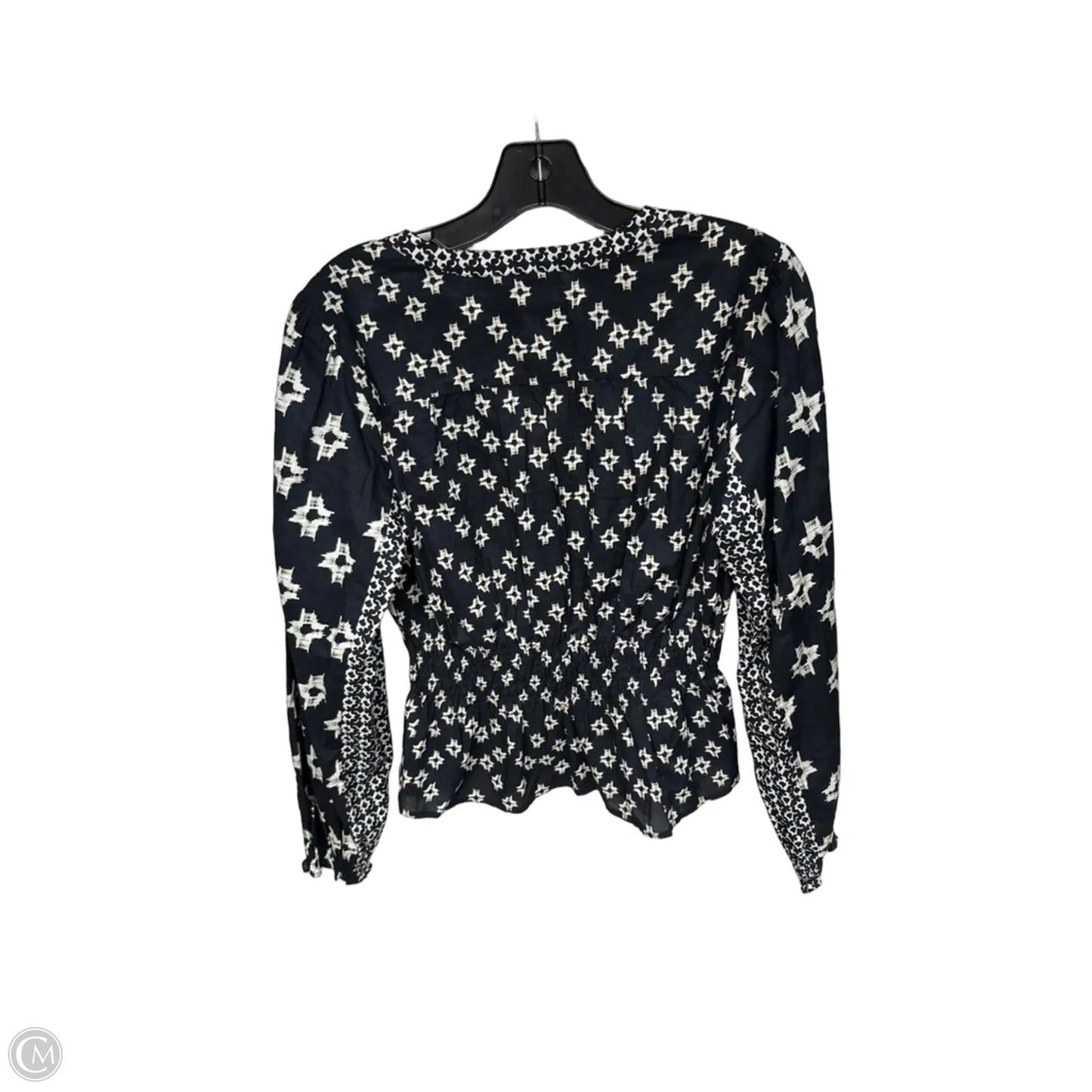 Top Long Sleeve By Velvet In Navy, Size: S