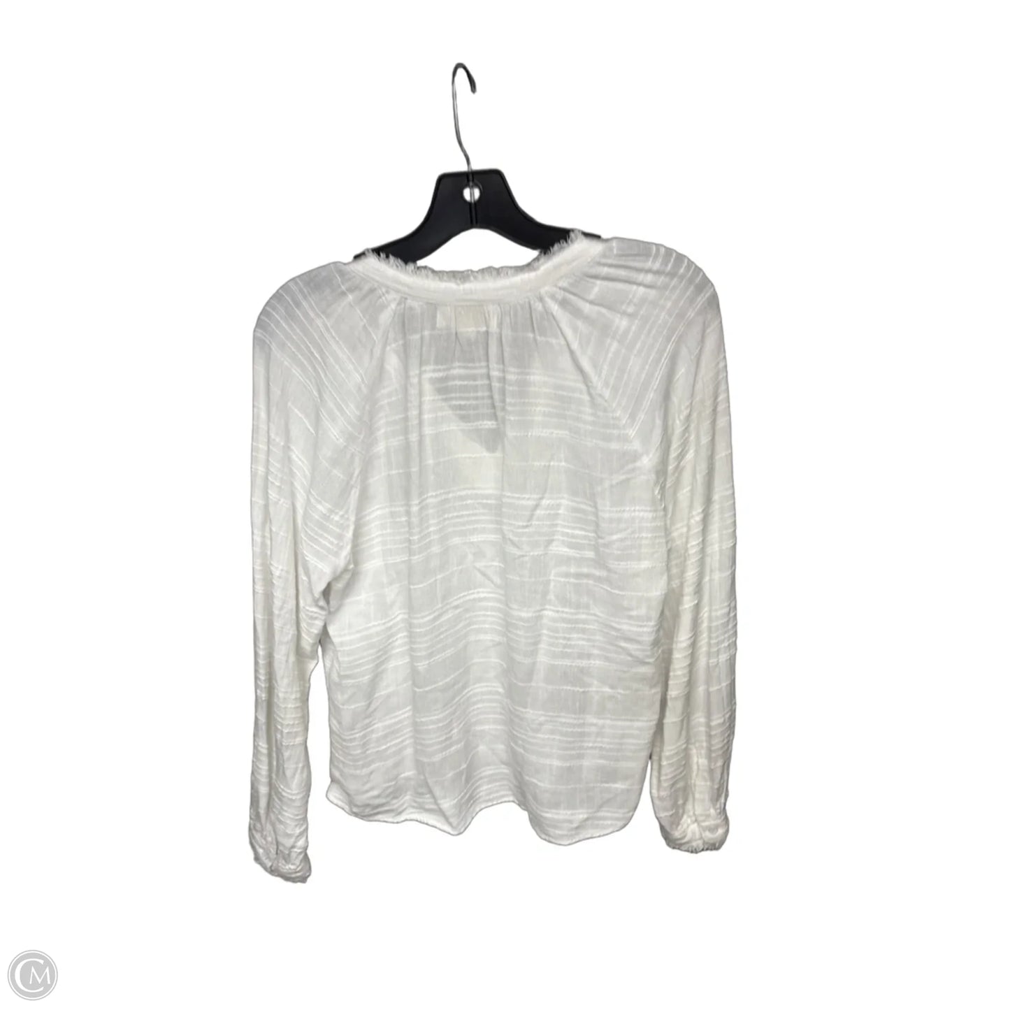 Top Long Sleeve By Cloth & Stone In White, Size: S