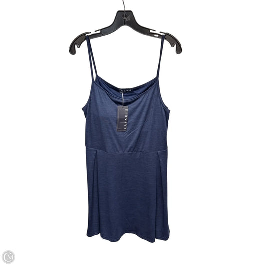Athletic Dress By Clothes Mentor In Navy, Size: L