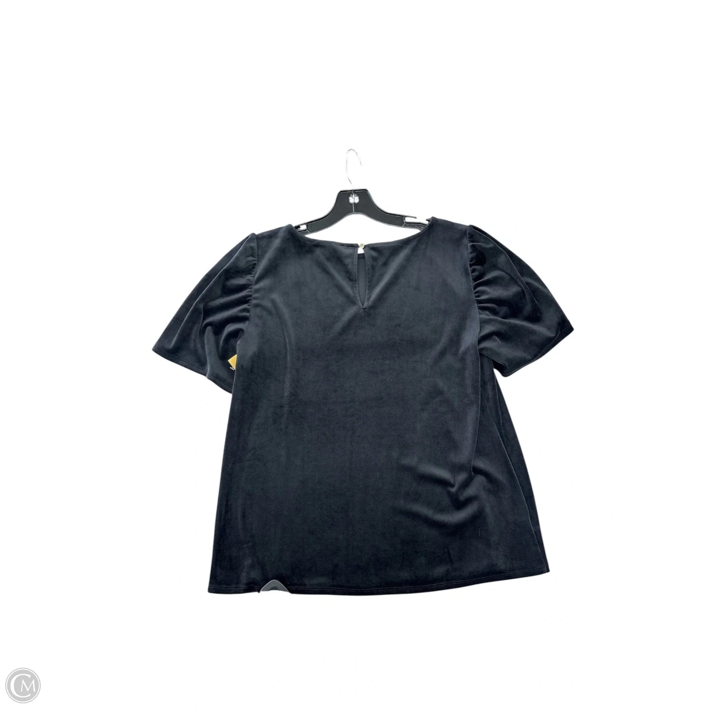 Top Short Sleeve By Loft In Black, Size: L
