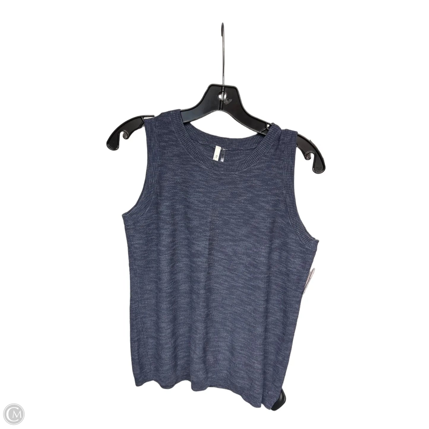 Top Sleeveless By Be Cool In Blue, Size: S