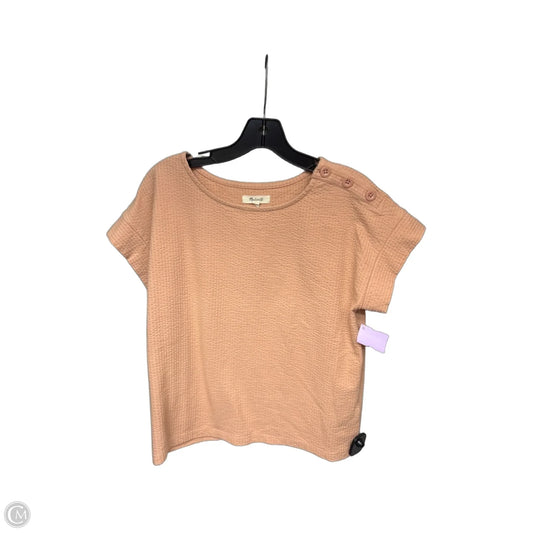Top Short Sleeve By Madewell In Orange, Size: S