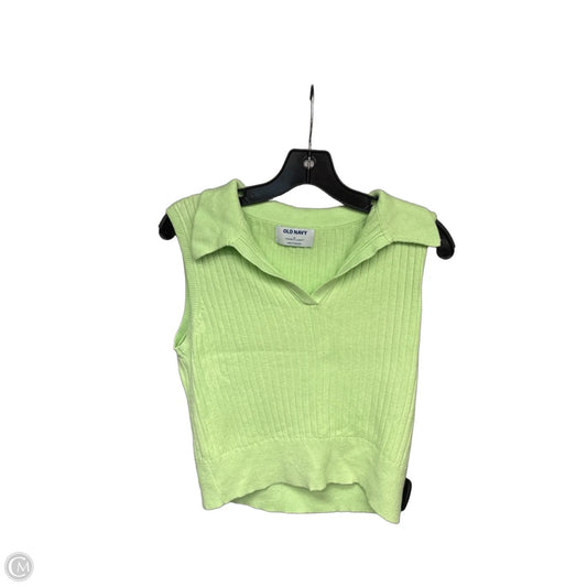 Top Sleeveless By Old Navy In Green, Size: M