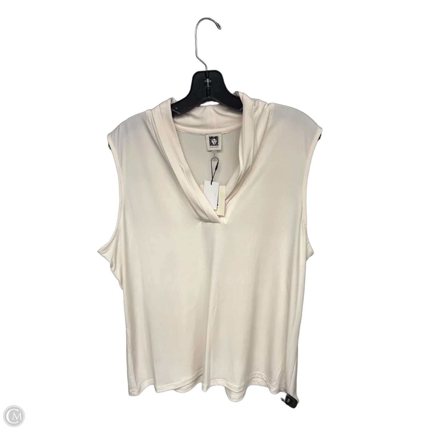 Top Sleeveless By Anne Klein In White, Size: Xl