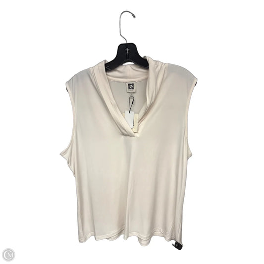 Top Sleeveless By Anne Klein In White, Size: Xl