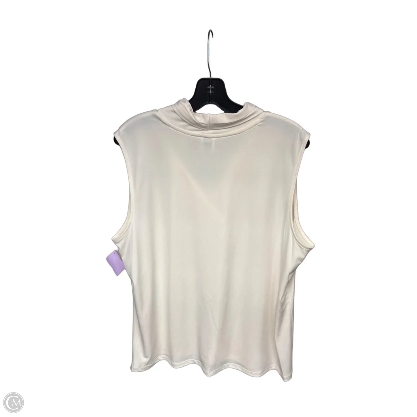Top Sleeveless By Anne Klein In White, Size: Xl