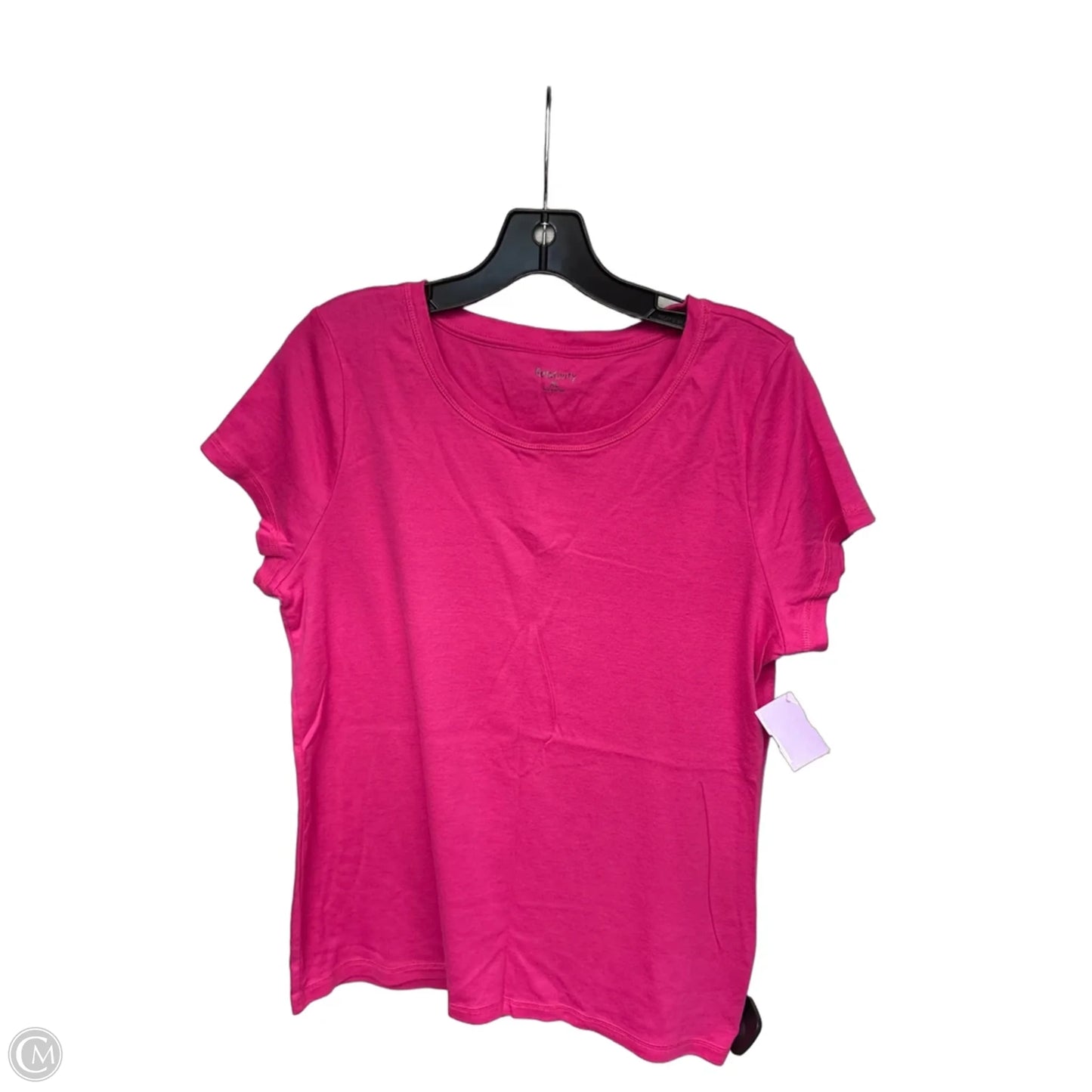 Top Short Sleeve By Relativity In Pink, Size: Xl