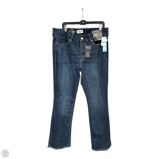 Jeans Boot Cut By Seven 7 In Blue Denim, Size: 16