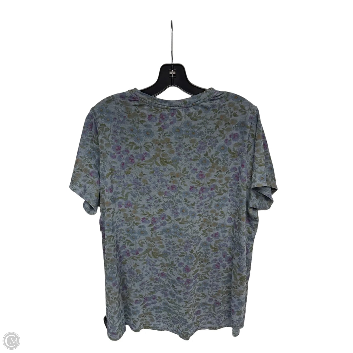 Top Short Sleeve By Old Navy In Floral Print, Size: Xl