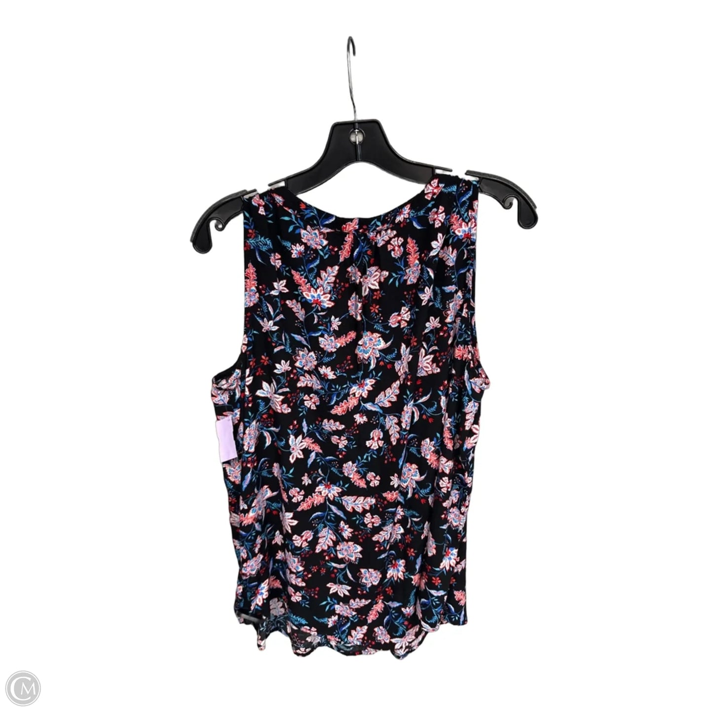 Top Sleeveless By Croft And Barrow In Black, Size: L
