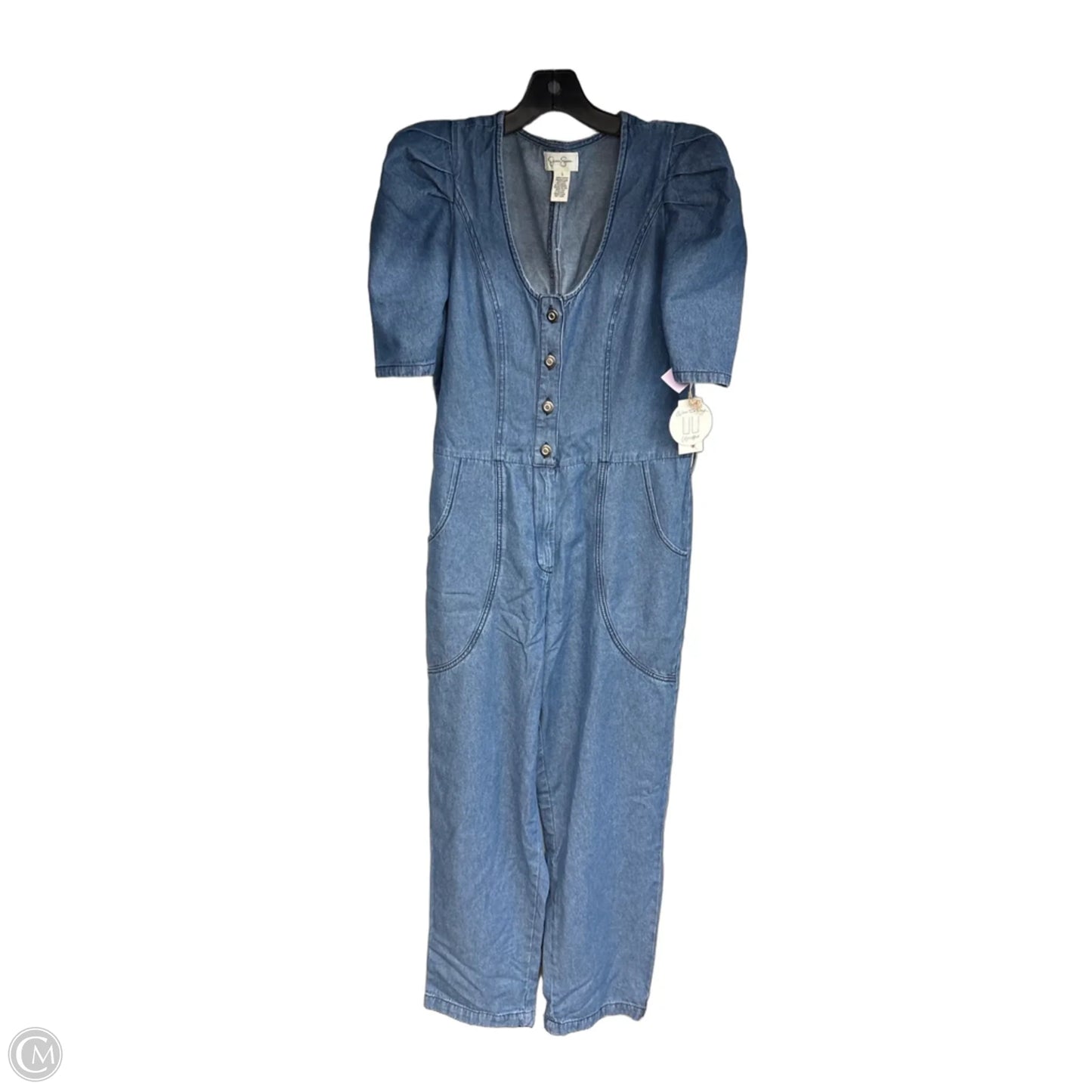 Jumpsuit By Jessica Simpson In Blue, Size: L