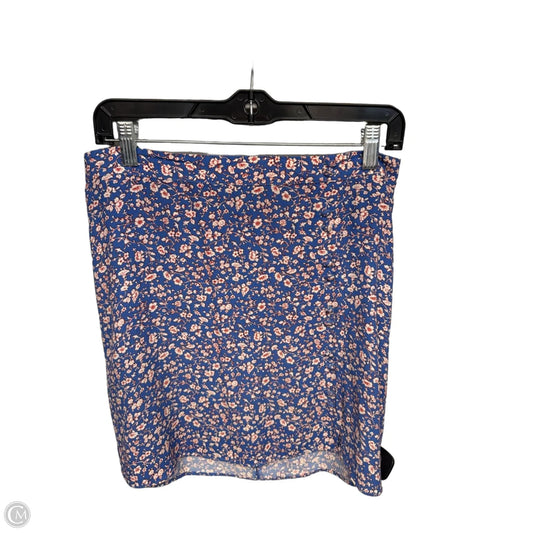 Skirt Mini & Short By Madewell In Blue & Red, Size: 8