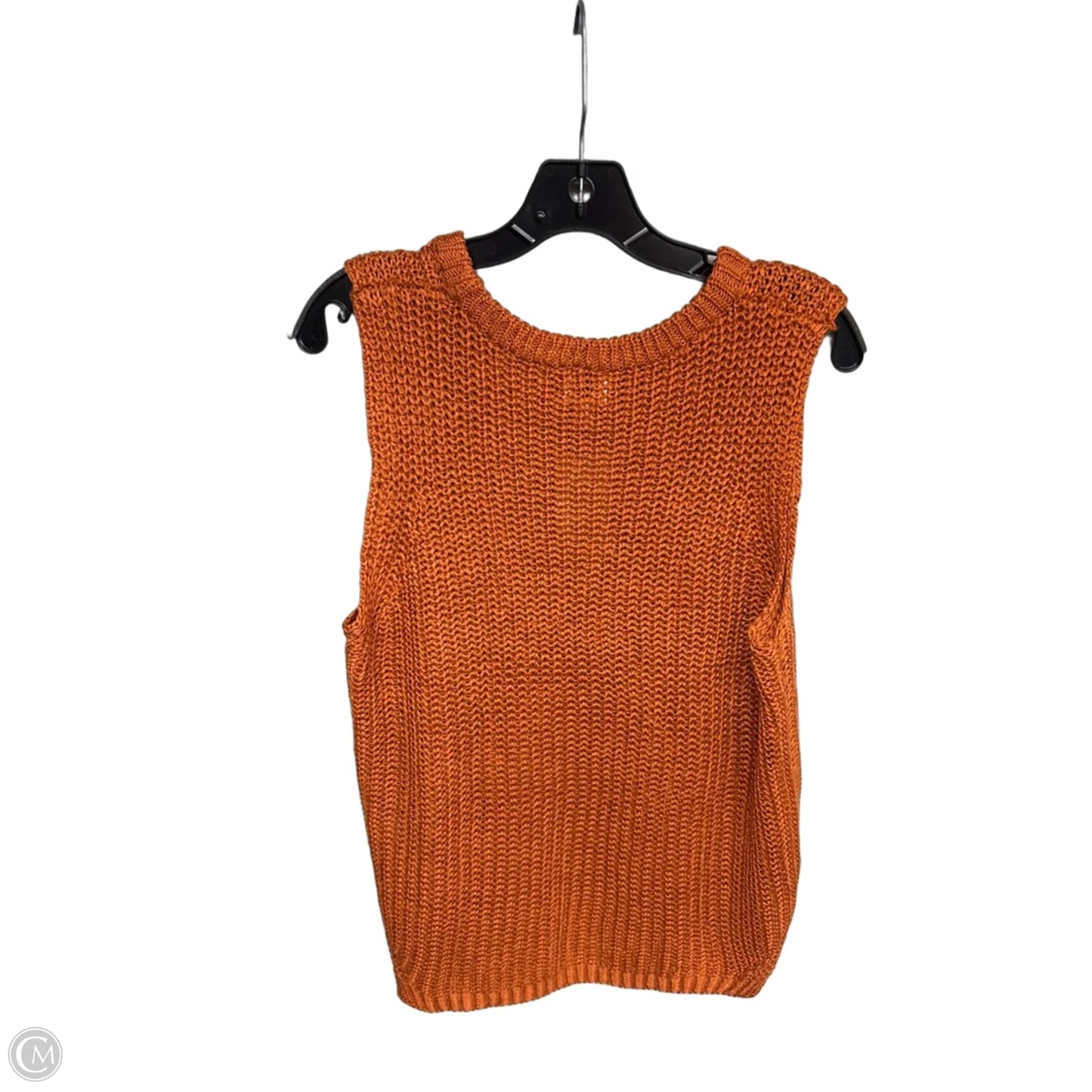 Top Sleeveless By Peyton Jensen In Orange, Size: L