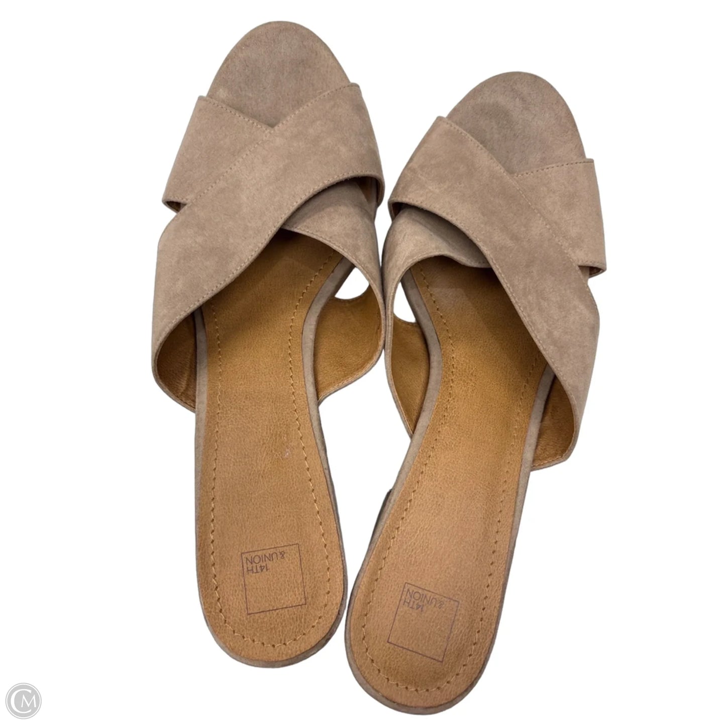 Shoes Heels Block By 14th And Union In Beige, Size: 12
