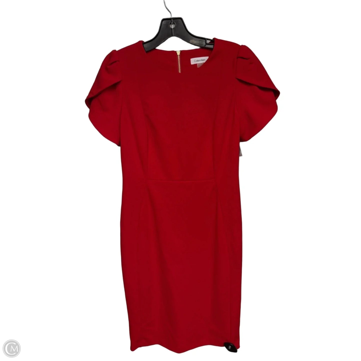 Dress Casual Maxi By Calvin Klein In Red, Size: 10