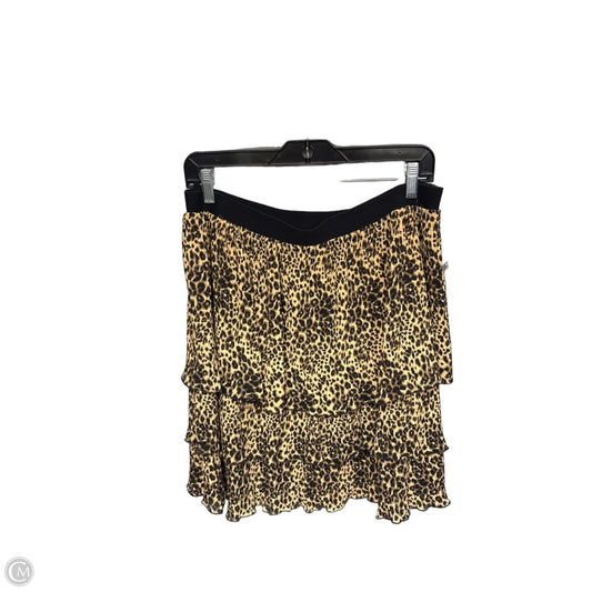 Skirt Mini & Short By Melloday In Animal Print, Size: Xl