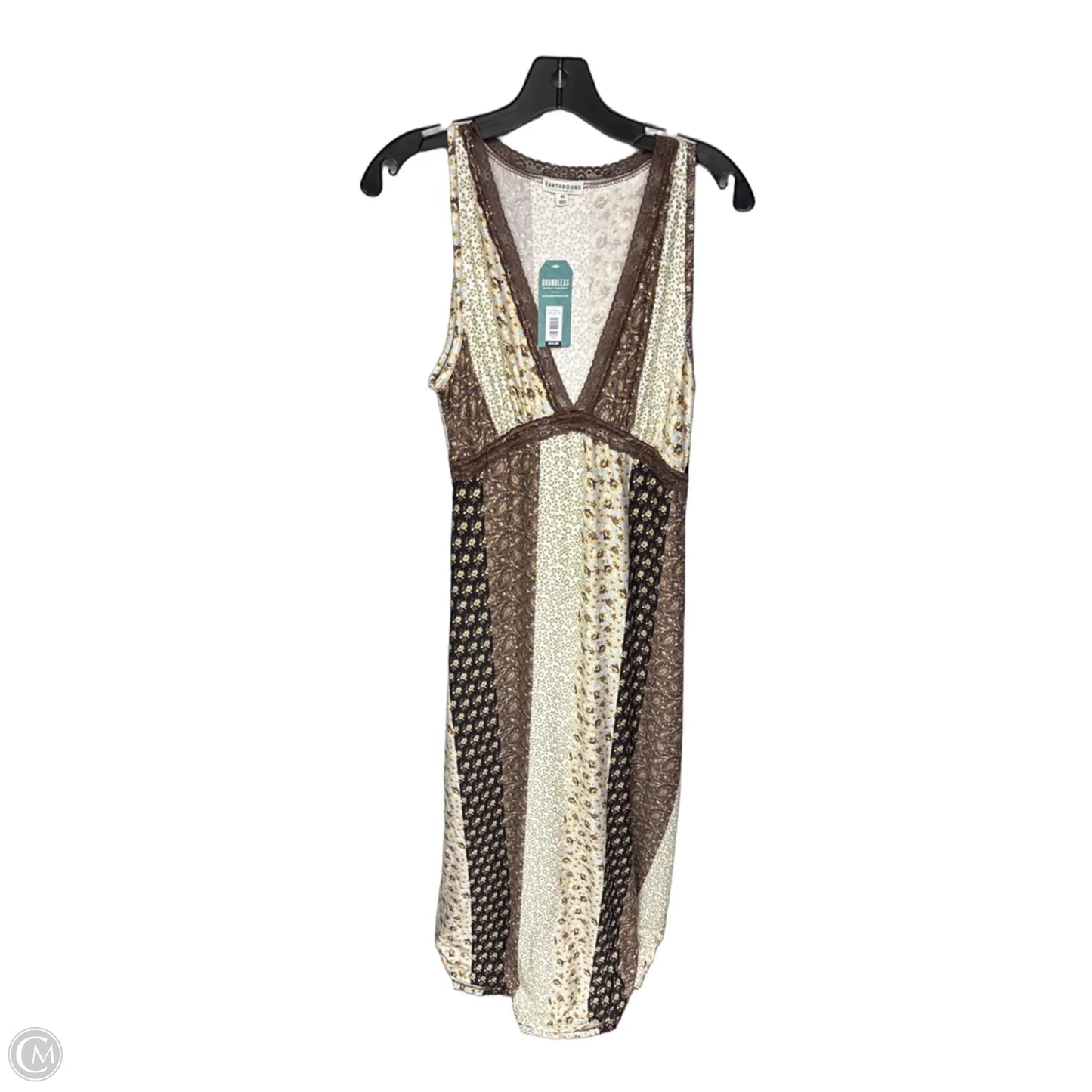 Dress Casual Maxi By Earthbound In Floral Print, Size: M
