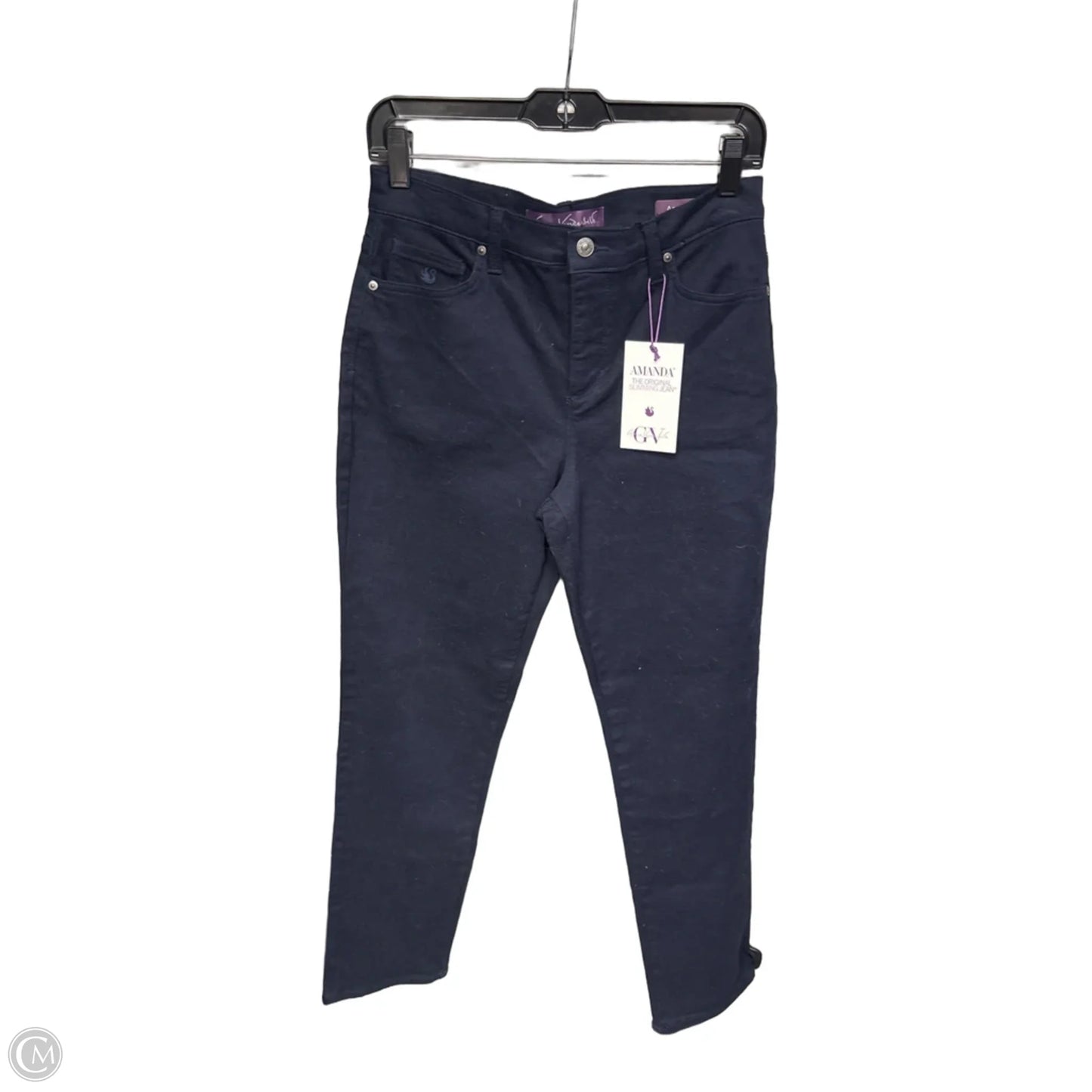 Jeans Straight By Gloria Vanderbilt In Navy, Size: 4