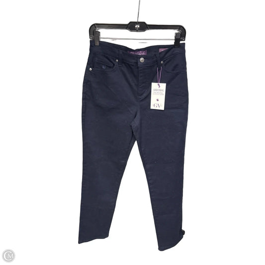 Jeans Straight By Gloria Vanderbilt In Navy, Size: 4