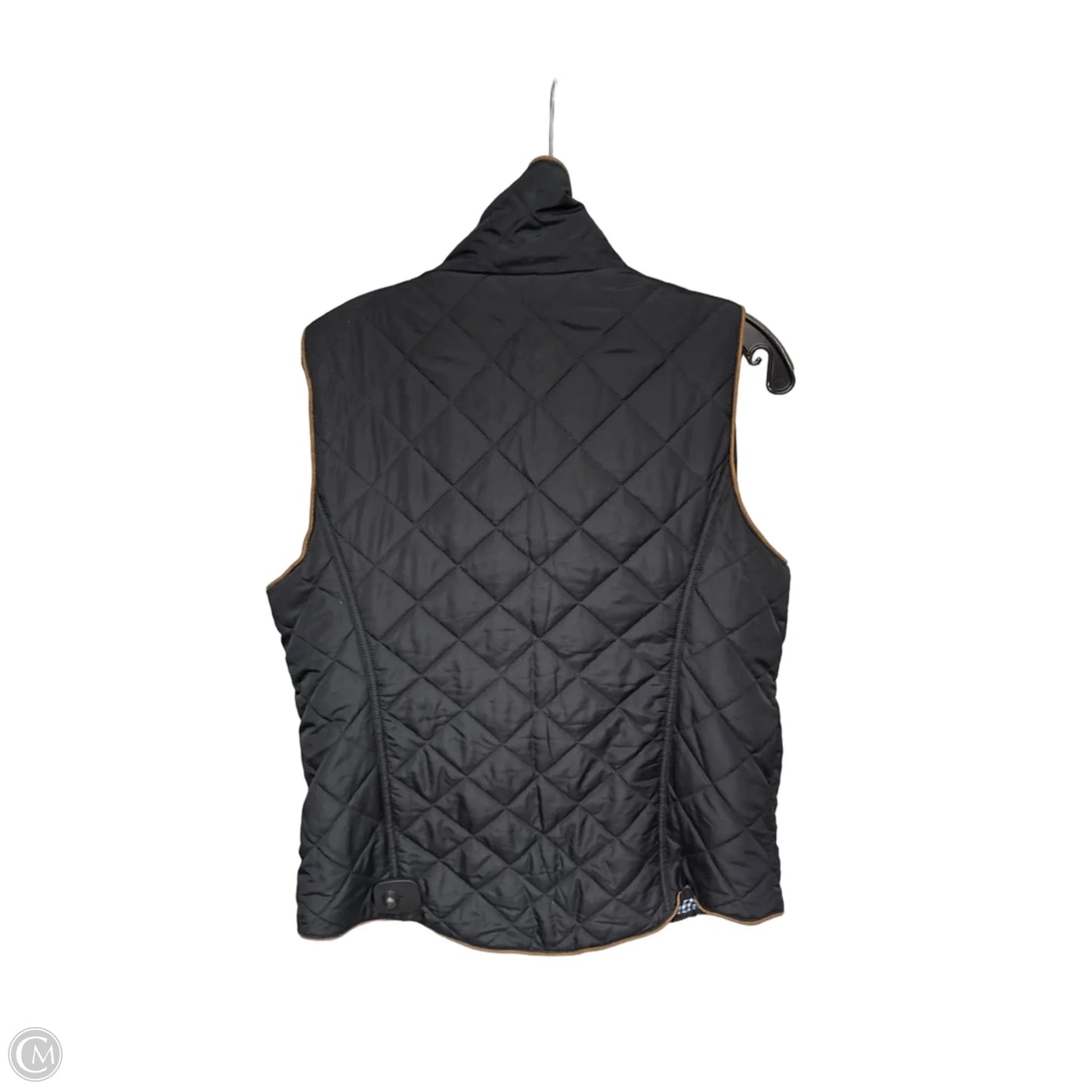 Vest Puffer & Quilted By Crown And Ivy In Black & Blue, Size: Xl