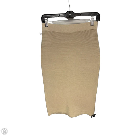 Skirt Midi By Uniqlo In Beige, Size: S