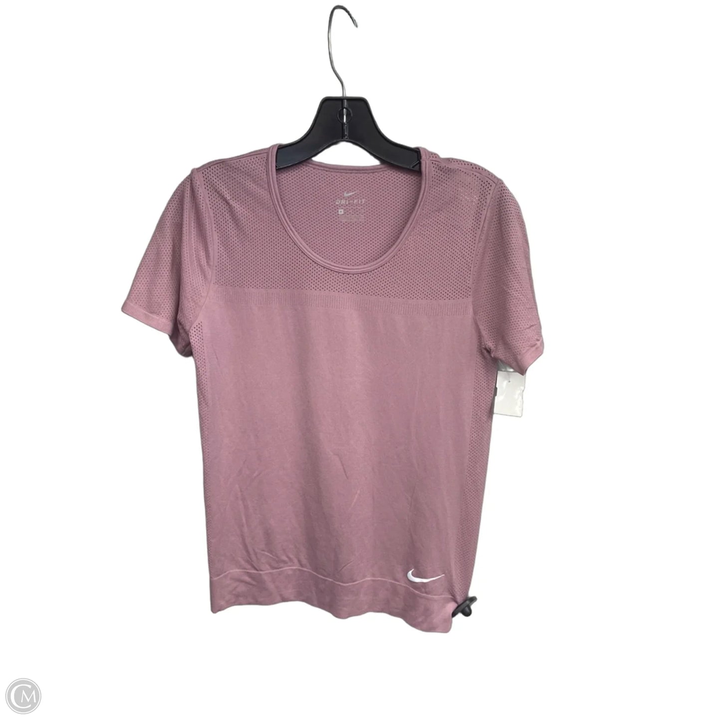 Athletic Top Short Sleeve By Nike In Purple, Size: M
