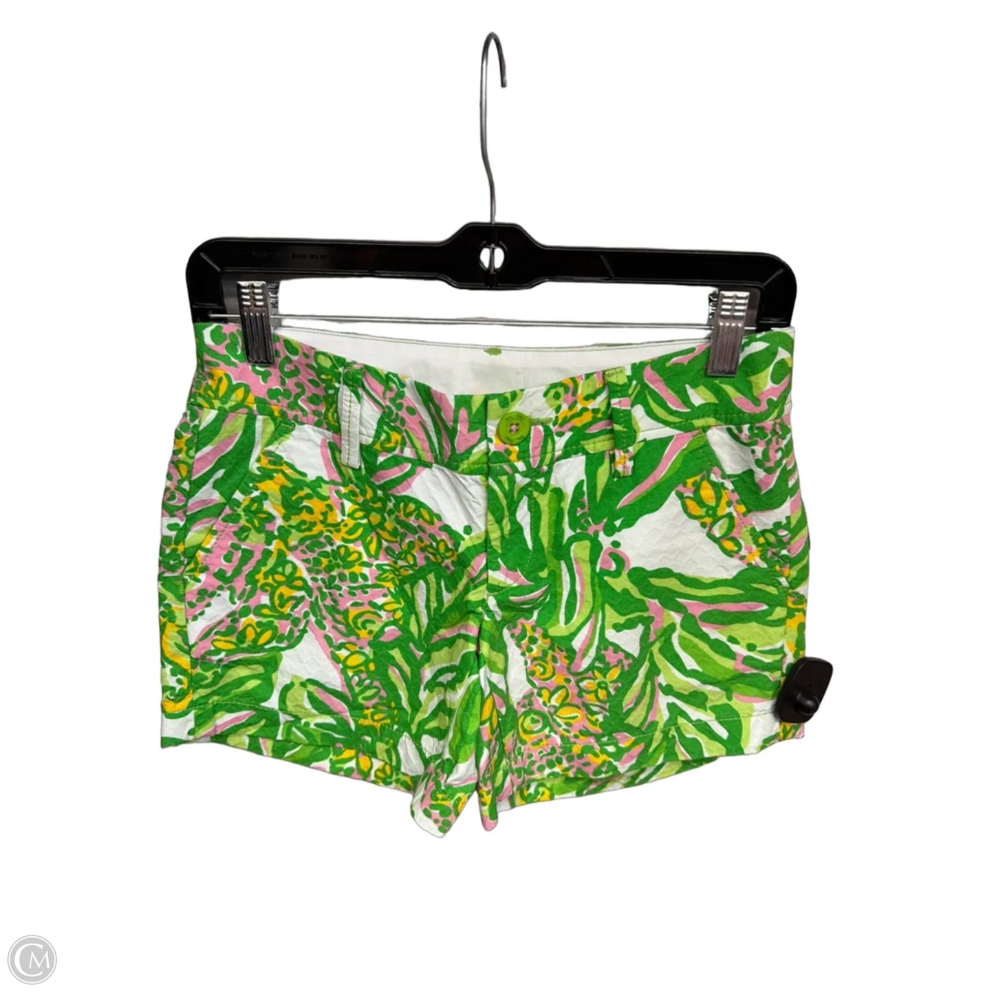Shorts By Lilly Pulitzer In Green & Pink, Size: 0