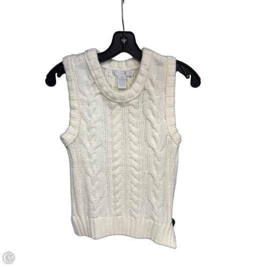 Vest Sweater By Design History In White, Size: Xs