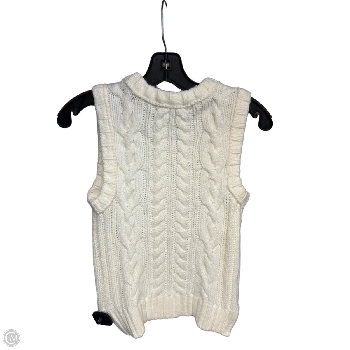 Vest Sweater By Design History In White, Size: Xs