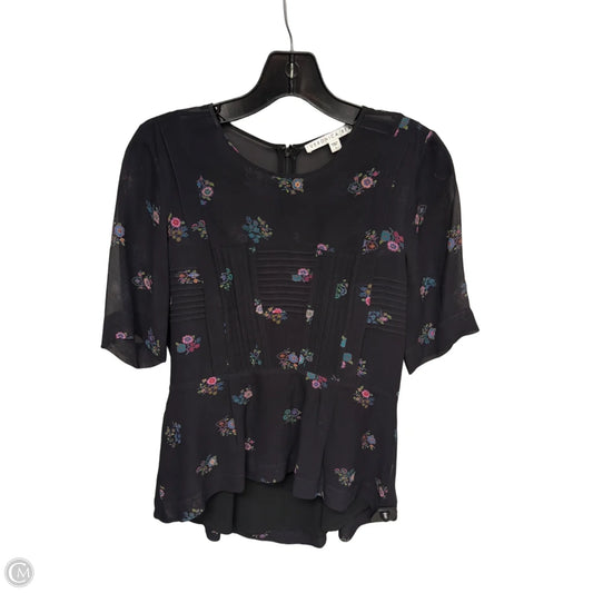 Top Short Sleeve Designer By Veronica Beard In Floral Print, Size: 2