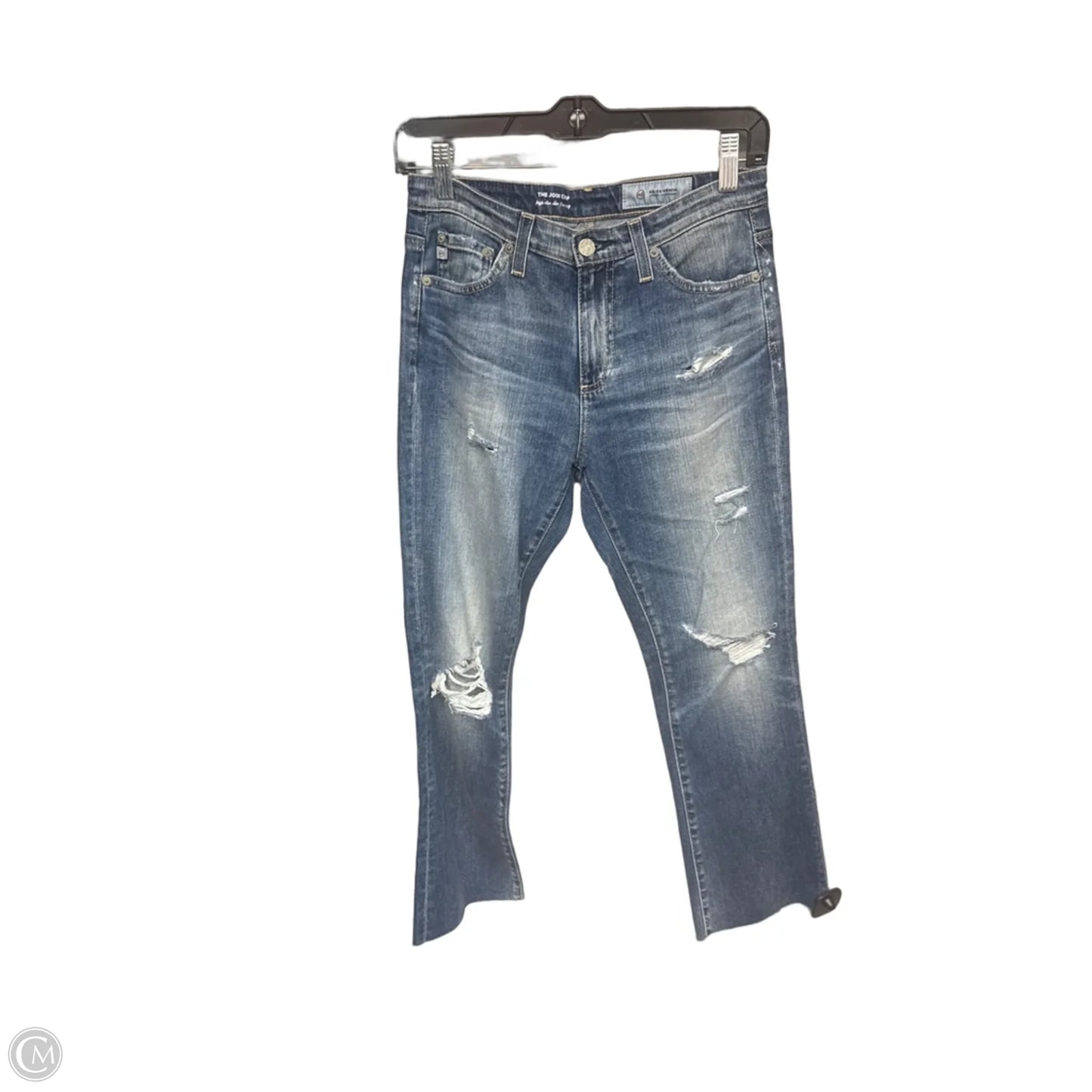 Jeans Flared By Ag Jeans In Blue Denim, Size: 0