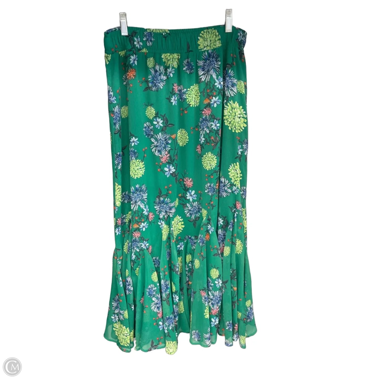 Skirt Maxi By Loft In Green, Size: S